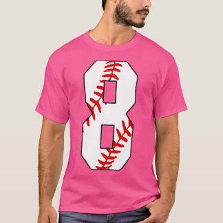 T-shirt Baseball Numéro 8 8 Baseball Jersey Favori Jouer