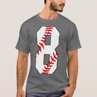 T-shirt Baseball Numéro 8 8 Baseball Jersey Favori Jouer