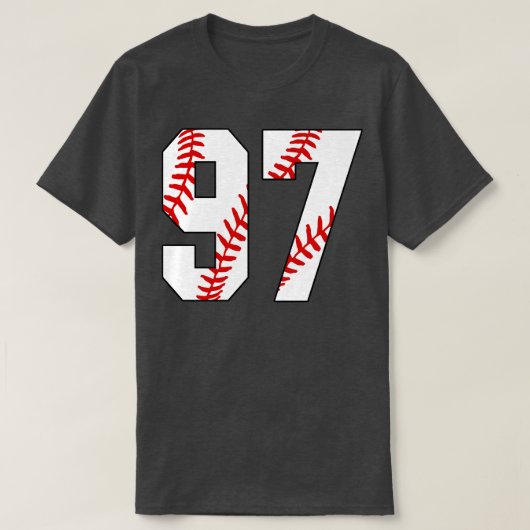 T-shirt Baseball Numéro 97 97 Baseball Jersey Favorite Pl (Design devant)