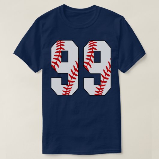 T-shirt Baseball Numéro 99 99 Baseball Jersey Favorite Pl (Design devant)