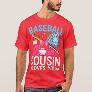 T-shirt Baseball Ou Bows Cousin Vous Aime Genre Révéler Pi