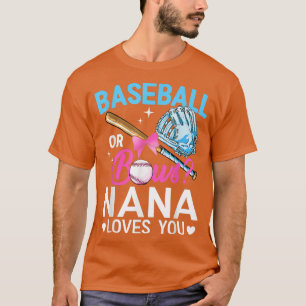 T-shirt Baseball Ou Bows Nana Vous Aime Genre Révéler Rose