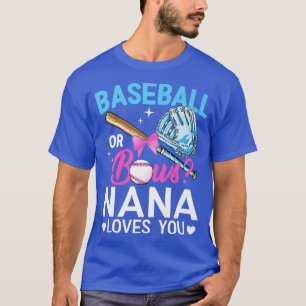 T-shirt Baseball Ou Bows Nana Vous Aime Genre Révéler Rose