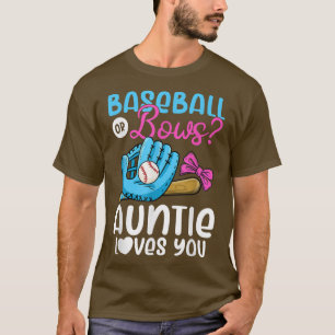 T-shirt Baseball ou vaches la tante vous aime rose ou bleu