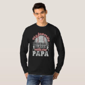 T-shirt Baseball Papa Dad My Favorite Baseball Player Call (Devant entier)