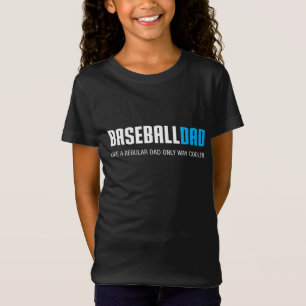 T-Shirt Baseball Papa Drôle Mignonne Fête des pères Cadeau