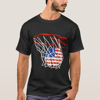 T-shirt Baseball Patriotique 4 Juillet Drapeau États-Unis