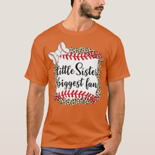 T-shirt Baseball Petite Soeur Plus Grand Ventilateur De Ba
