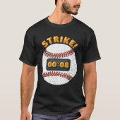 T-shirt Baseball Pitch Clock 15 Seconds Rule Batter Box Do (Devant)