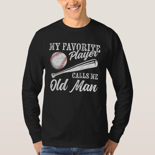 T-shirt Baseball Player Coaching My Favorite Player Calls (Devant)