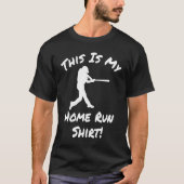 T-shirt Baseball Player Homerun (Devant)