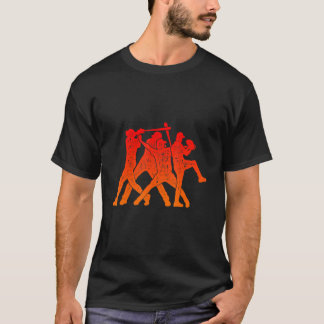 T-shirt Baseball Rétro Vintage Attrapeur Lanceur Batteur G