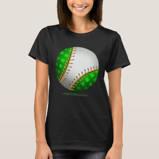 T-shirt Baseball Shamrock Retro St Patricks Day Irish Spor