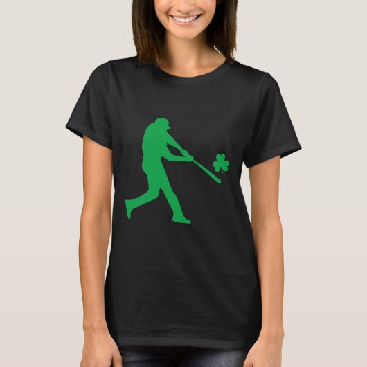 T-shirt Baseball shamrock St Patrick's Day Dons d'ados pou (Devant)