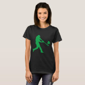 T-shirt Baseball shamrock St Patrick's Day Dons d'ados pou (Devant entier)