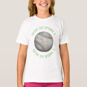 T-shirt Baseball Softball Avec Texte