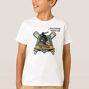 T-shirt Baseball Softball Club Équipe Ligue Nom Numéro