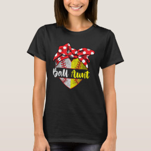 T-shirt Baseball Softball Heart Ball Tante Family Player C