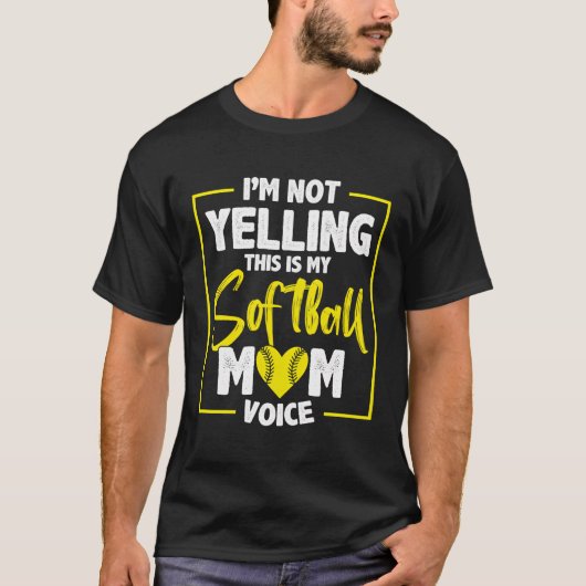 T-shirt Baseball Softball Maman (Devant)