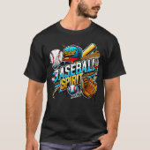 T-shirt "Baseball Spirit : Jouer avec la passion" (Devant)