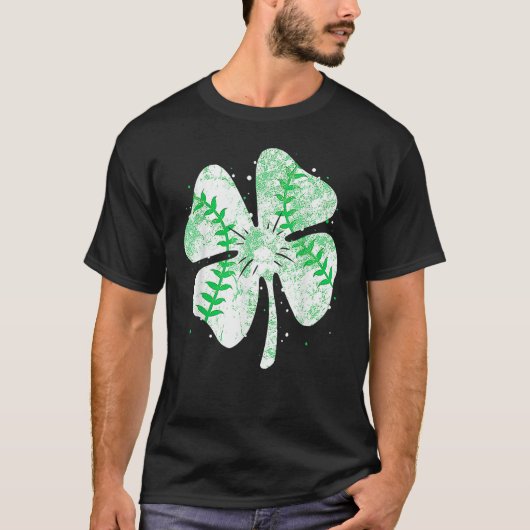 T-shirt Baseball St Patricks Day Boys Men Catcher Pitcher (Devant)