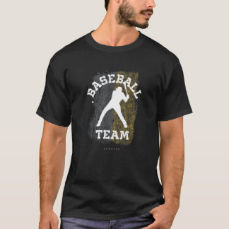 T-shirt Baseball Ukraine Drapeau Joueur de baseball