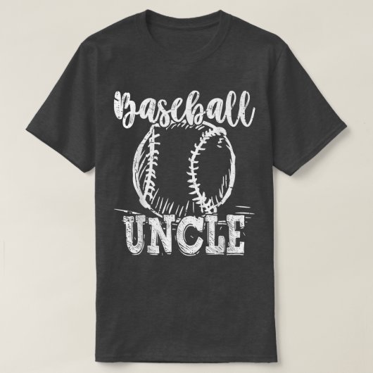T-shirt Baseball Uncle Love Baseball Funny (Design devant)