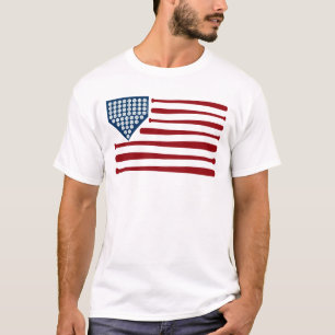 T-shirt Baseball USA Drapeaux Bats & Balles - GraphicLoveS