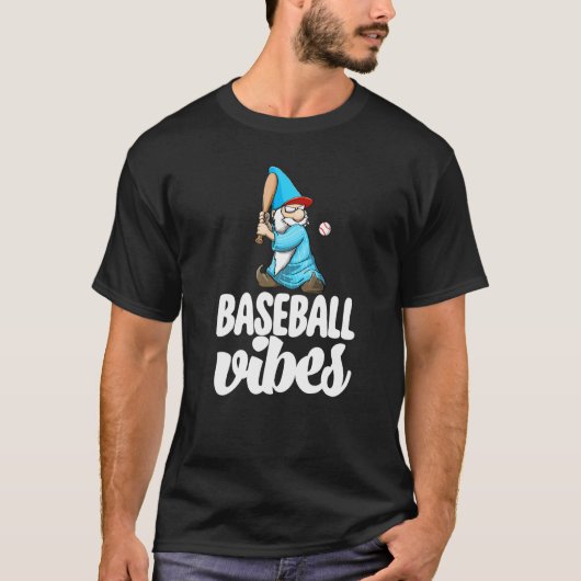 T-shirt Baseball Vibes Gnome  Baseball Game Celebration Wo (Devant)