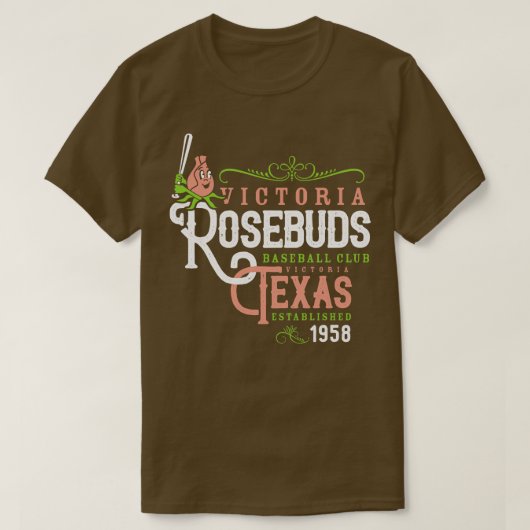 T-shirt Baseball Victoria Rosebuds (Design devant)