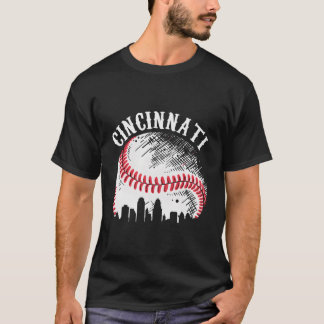 T-shirt Baseball vintage À Cincinnati City À