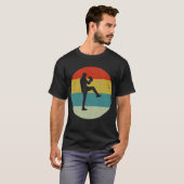 T-shirt Baseball vintage rétro (Devant entier)
