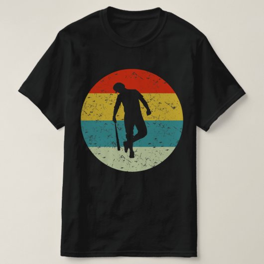 T-shirt baseball vintage rétro (Design devant)