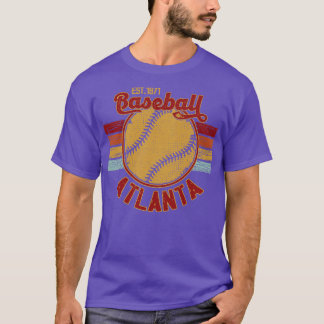 T-shirt Baseball vintage Retro Atlanta Est 1871 L