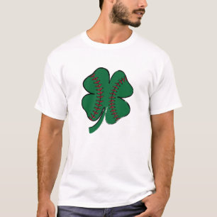 T-shirt Baseball Vintage Trèfle Saint Patrick