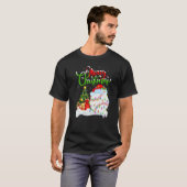 T-shirt Baseball  Xmas Decorations Santa Baseball Christma (Devant entier)