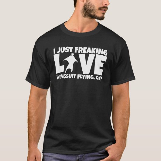 T-shirt Basejumper Joke Basejump Skydiver Wingsuiting Wing (Devant)