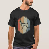 T-shirt Basenji Chien Avec Design Distorti Retro Basenji D (Devant)