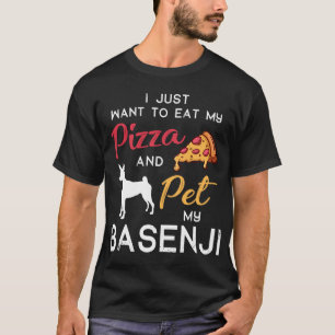 T-shirt Basenji Chien Pizza amant propriétaire Noël Annive