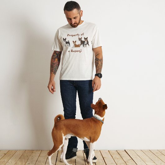 T-shirt Basenji Hound Propriété de race de chien