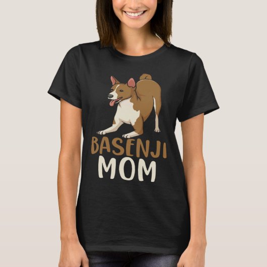 T-shirt Basenji Mom Animal Dog Owner (Devant)