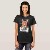 T-shirt Basenji Mugshot Chien Coupable (Devant entier)