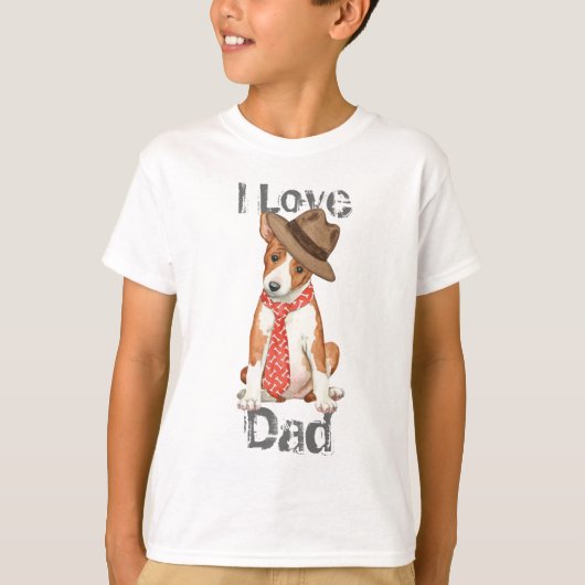 T-shirt Basenji Papa (Devant)