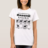 T-shirt Basenji Tricks têtu (Devant)