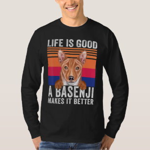 T-shirt Basenjis Rend Votre Vie Vintage