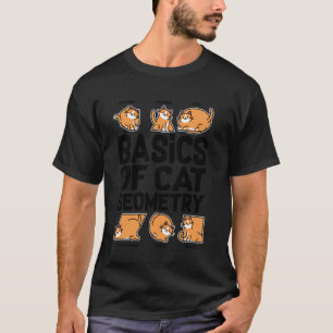 T-shirt Bases de la géométrie de chat, professeur de mathé