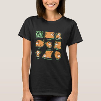 T-shirt Bases de la géométrie de chat, professeur de mathé