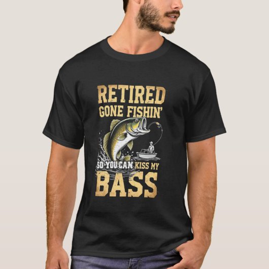 T-shirt Bash de l'humour de retraite de pêche joyeuse (Devant)