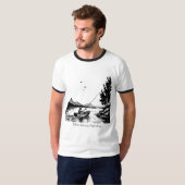 T-Shirt Basic à liseré pour hommes  (Devant entier)