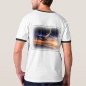 T-Shirt Basic à Manches à Bords Contrastés Cosmic (Dos entier)